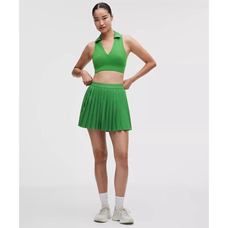 代购lululemon/露露乐蒙女士网球裙高弹透气百褶高腰网球运动短裙图片