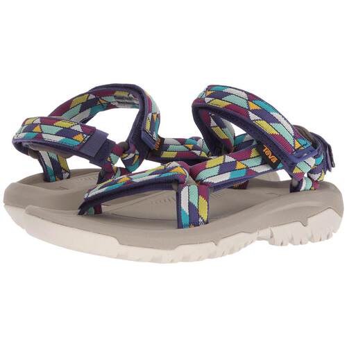 代购Teva太哇女士凉鞋快干耐用透气防滑织带多色几何图案魔术贴