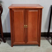 新中式 饰柜全实木榫卯整装 雕花多层家用门厅储物柜厂家 柜多用装 鞋