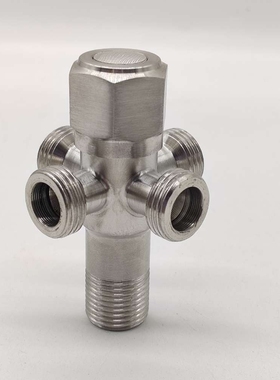 Majesta304不锈钢角阀一进四出水角阀多用角阀阀门开关