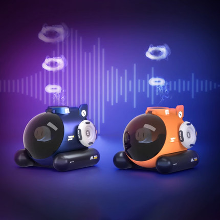 HEYMIX糖波1号X吐烟圈圈加湿器办公室解压桌搭声控潜水艇加湿器潮玩飞船卧室静音卧室喷雾女生朋友生日礼物