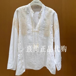 EBF2TOP021原2699三皇冠专柜正品2026夏季新品6B休闲刺绣长袖上衣