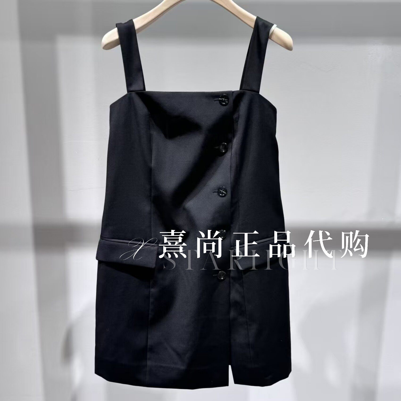 6折MBF2DRS035原1699三皇冠专柜正品2026夏4A精纺斜裁平口开叉