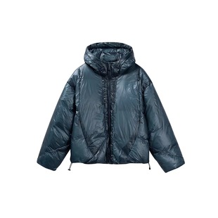 Eagle Vogue户外白鸭绒加厚保暖拼色连帽面包羽绒服男女