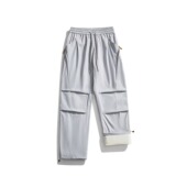 多口袋加绒防风宽松保暖束脚休闲裤 Eagle Vogue户外工装 男女