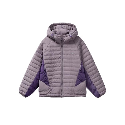 Eagle Vogue户外90白鸭绒拼色轻薄防风保暖排骨连帽羽绒服男女