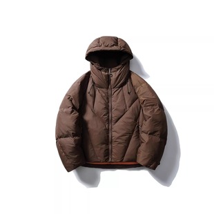 Eagle Vogue户外宽松90白鸭绒加厚防泼水保暖连帽羽绒服男女