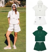 Vogue松紧腰休闲短裤 运动时尚 舒适短袖 Eagle 套装 女