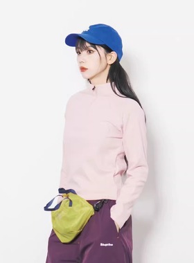 Eagle Vogue户外半拉链德绒保暖修身透气休闲百搭长袖T恤女