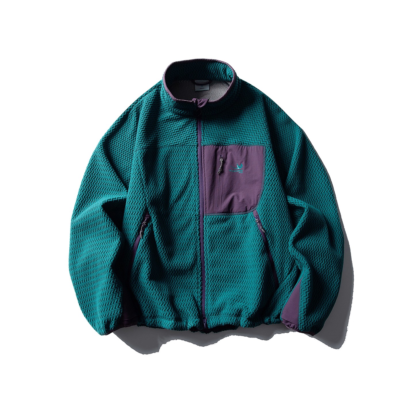 Eagle Vogue户外拼色立领摇粒绒宽松休闲运动男女夹克外套