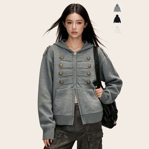 Ames【拿破仑连帽针织毛衣】