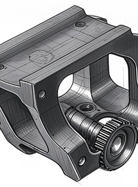 DMAG MT004 1.93英寸红点支架 设计图