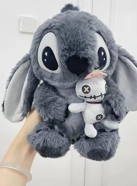 老婆大人黑灰色史迪奇夜色迷藏史迪仔毛绒公仔玩偶娃娃礼物
