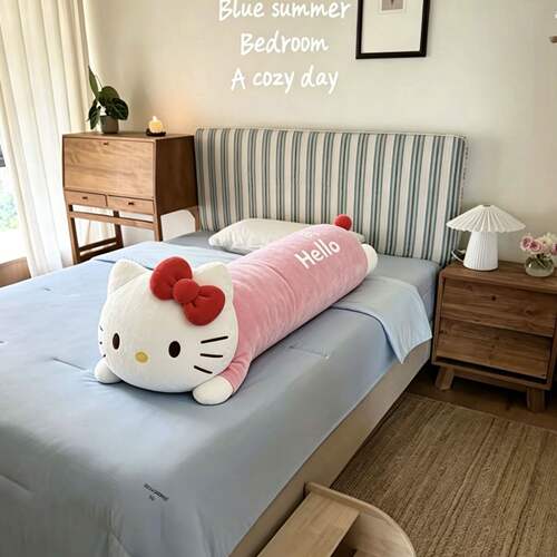 helloKitty猫咪长条抱枕睡觉抱