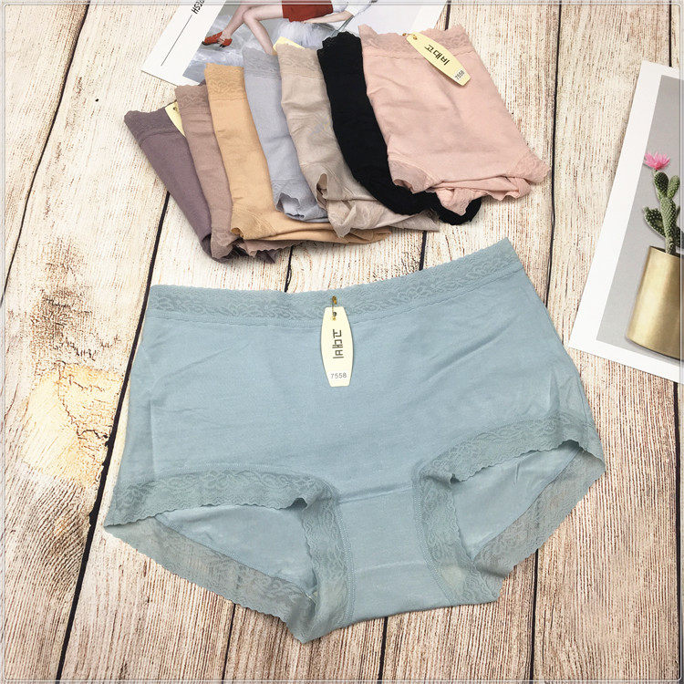 4条包邮古妃7558内裤女舒适莫代尔棉薄纯棉档蕾丝边包臀三角短裤,女士内衣/男士内衣/家居服,女三角裤,淘宝优惠券,粉丝福利购,淘宝优惠卷