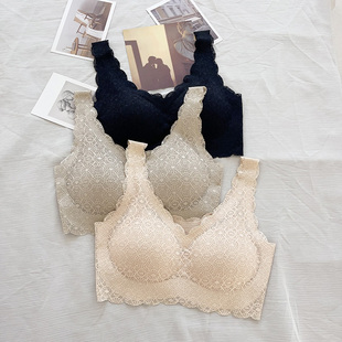 古妃503零感舒适健康养护内衣无痕睡眠无钢圈聚拢抹背心式 文胸罩