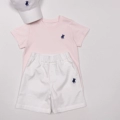 Light Pink + White Shorts