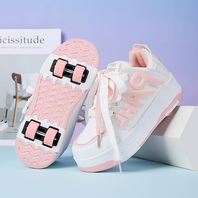 女童隐形四轮暴走鞋2025秋冬新款