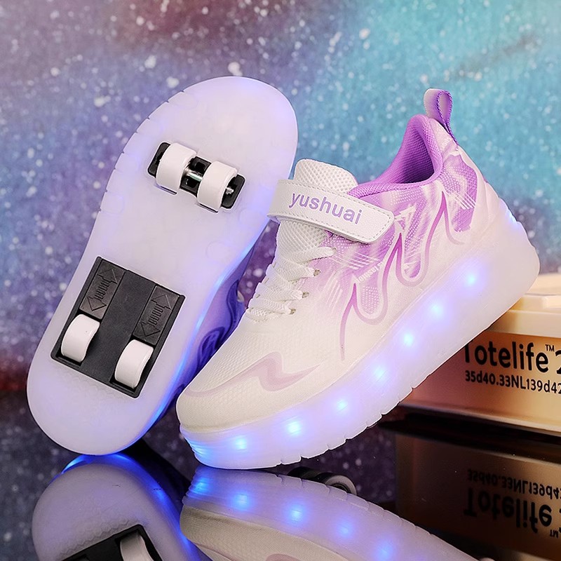 儿童暴走鞋可收缩运动飞行鞋