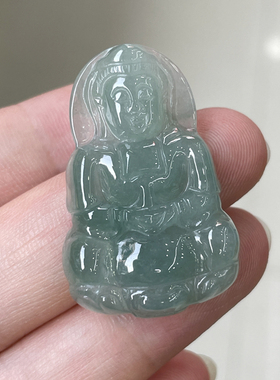 缅甸油青飘花中玉包邮翡翠a货