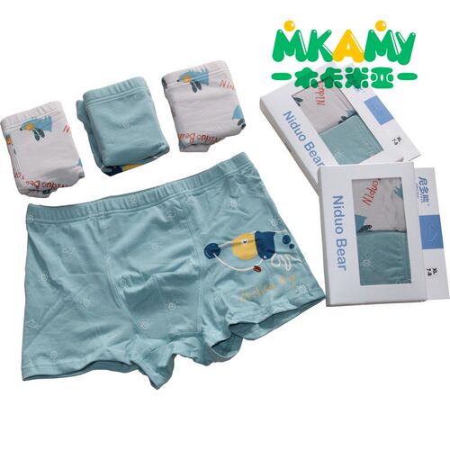 尼多熊新款儿童内裤纯棉平角