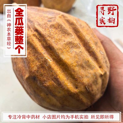 寻野实拍药材全瓜蒌整个
