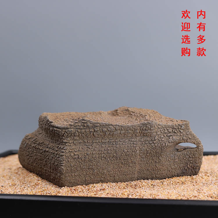 戈壁石风凌石风砺泥石天然原石观赏石奇石石头客厅办公室家居摆件