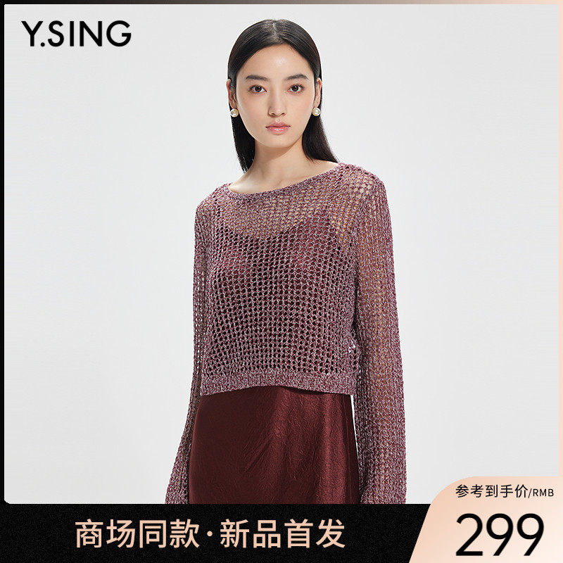 【商场同款】Y.SING衣香丽影2025年春套头衫150229013