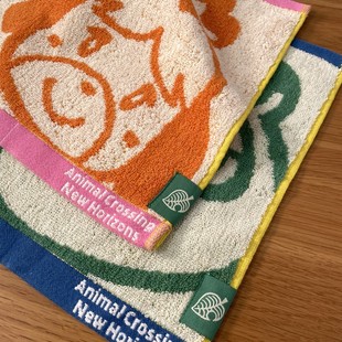 C53挂绳幼儿园擦手小毛巾 纯棉面巾可爱卡通全棉毛巾儿童2024新品