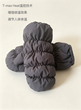 温控羽绒棉手套女生加厚保暖女士骑车防风滑雪防寒连指全包手套