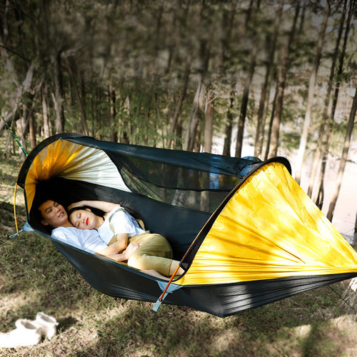 旅行家吊床双人带蚊帐户外侧翻