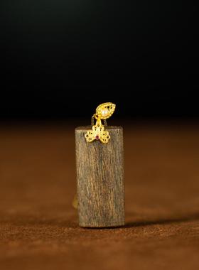 天然青金石老矿玉髓镶嵌挂件