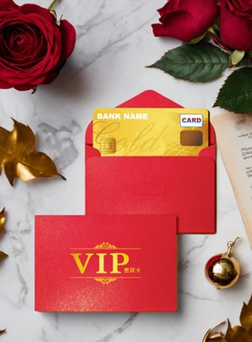 订做会员卡套定制vip珠光纸烫金迷你小信封会员卡纸套可印logo