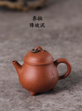 预售 驯砂记 红降坡泥 纯手工紫砂壶 养拙 150cc 小容量 家用茶壶