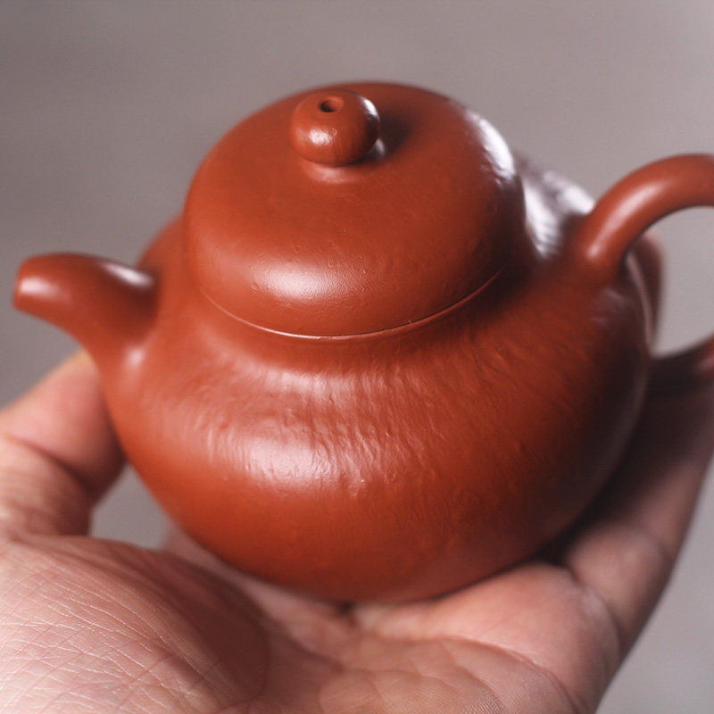 驯砂记家藏原矿小煤窑朱泥全手工紫砂壶大红袍朱泥内推球孔柿圆壶,餐饮具,茶壶,淘宝优惠券,粉丝福利购,淘宝优惠卷