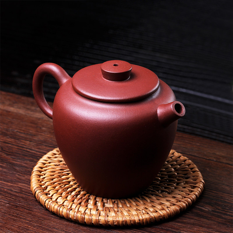 宜兴原矿紫砂壶名家正品纯手工紫泥巨轮珠小紫砂功夫茶壶茶具特价