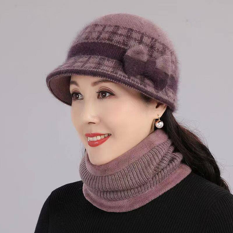 中老年人秋冬天帽子女老人奶奶