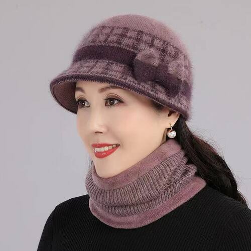 中老年人秋冬天帽子女老人奶奶
