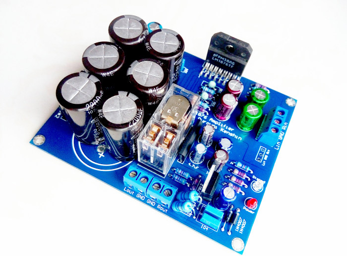 LM1876功放板套件 带喇叭保护 发烧用料 超耐听 20W*2不失真功率