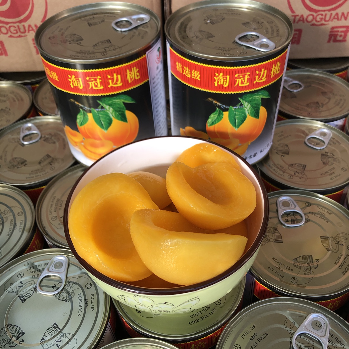 12罐淘冠中文砀山新品黄桃罐头
