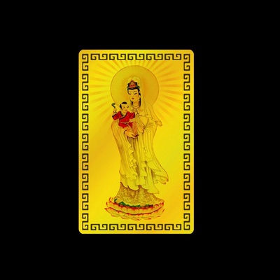 观音菩萨佛像护身符摆件送子观音