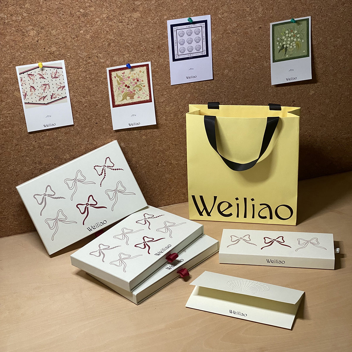 尉了Weiliao礼品包装【不单卖】需和丝巾一起拍 礼盒+送礼手提袋