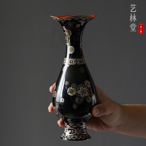 艺林藏珍仿漆器错金银皮球花