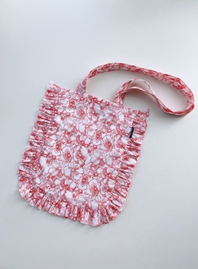 Warm Buds 花边包复古包单肩包Liberty英国进口面料INKY BlOOMS