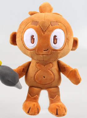 跨境创意卡通Dart Monkey飞镖猴子毛绒玩具公仔玩偶动漫游戏周边