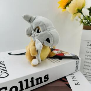 新款 fit卡拉卡拉坐姿灰帽可拉可拉嘎啦嘎啦骷髅头毛绒公仔 13cm