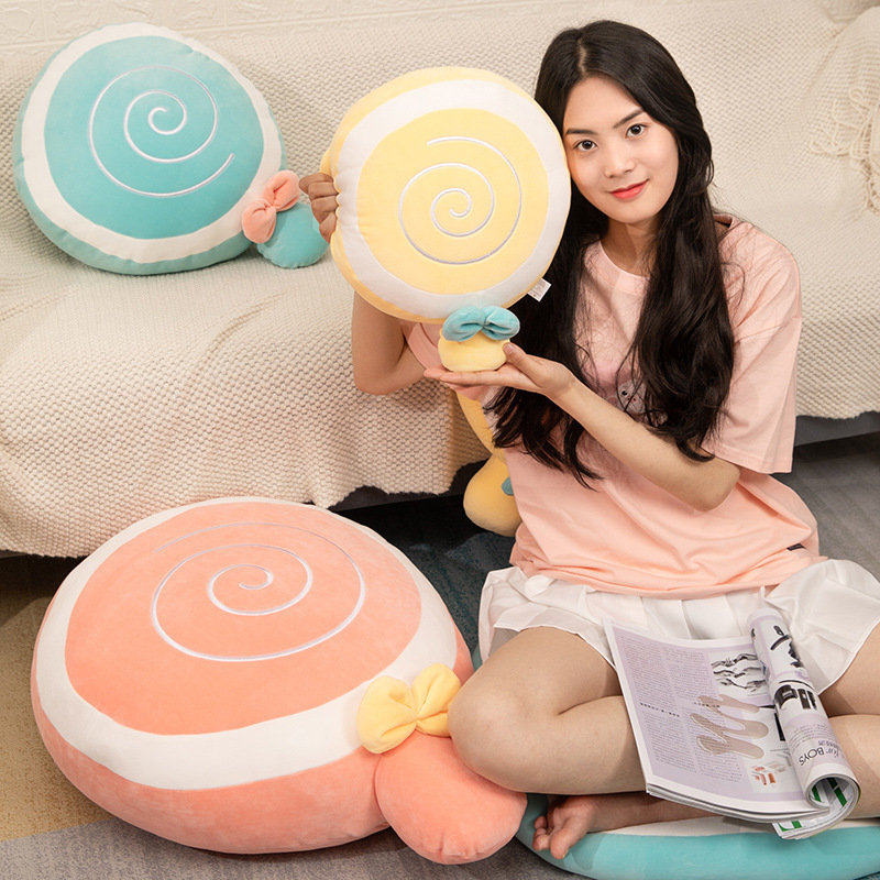 卡通创意棒棒糖抱枕靠垫毛绒玩偶送女生儿童节六一礼物生日礼品