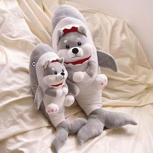 恶搞鲨狗玩偶鲨鱼修狗狗公仔毛绒玩具鲨bee抱枕男女生日礼物搞怪