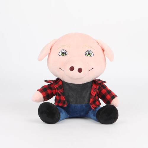 网红跨境John Pork plush约翰波克毛绒公仔网红恶搞猪头人玩偶