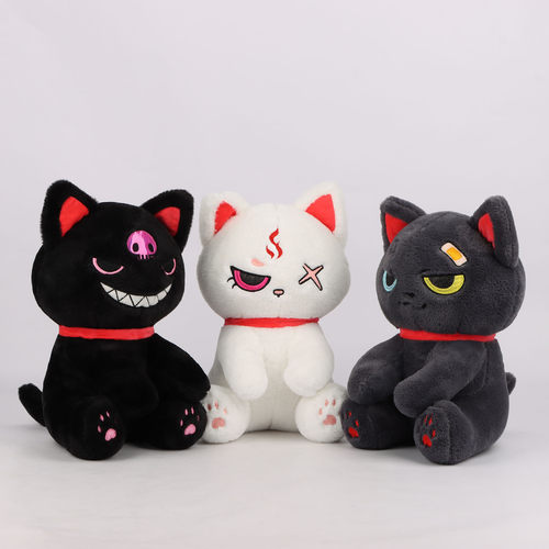 暗黑海盗猫毛绒玩具公仔游戏周边